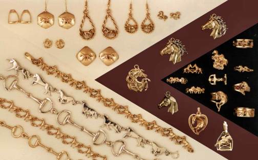 Call or email us for our catalogue of our line of horse and equestrian jewelry. 1-800-567-5113.