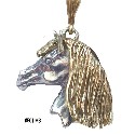 501MStt two tone horse head pendant
