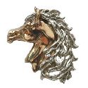 Jewels horse head pendant