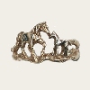 Mare and foal horse ring