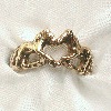 a horse ring with a heart on solid